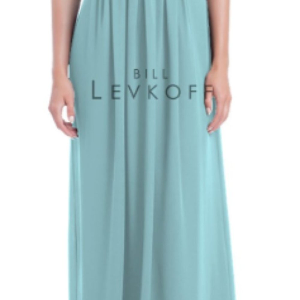 Teal Bill Levkoff Bridesmaid Dress 1162